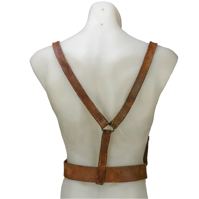 Yugoslavian JNA Leather Belt and Suspenders - Large - Yugoslavian Army Surplus - Belts & Suspenders