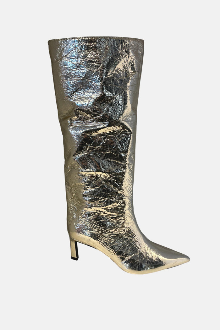 Zara Gold Knee High Boot image 0