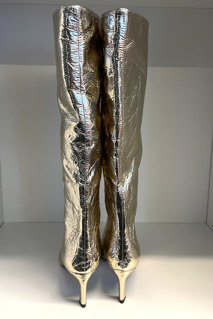 Zara Gold Knee High Boot image 1