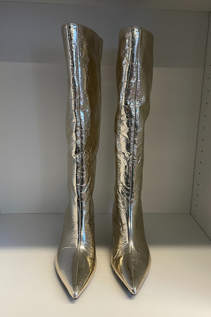 Zara Gold Knee High Boot image 2