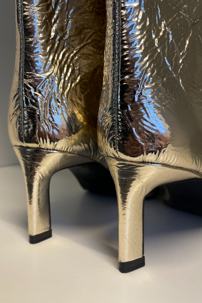 Zara Gold Knee High Boot image 3