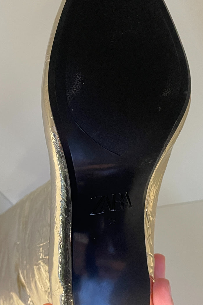 Zara Gold Knee High Boot image 4