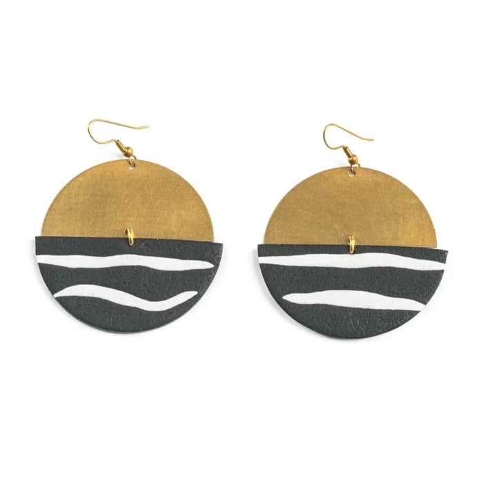 Zebra Earrings