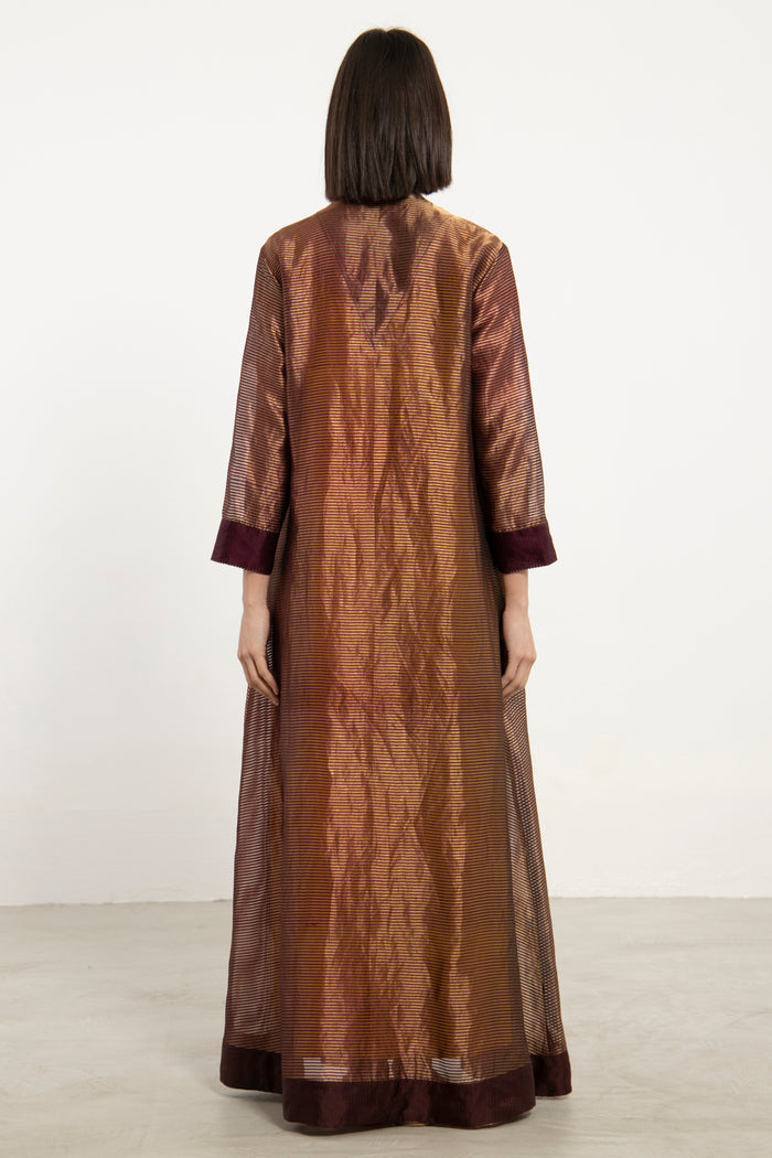 Zein Silk Embroidered Dress