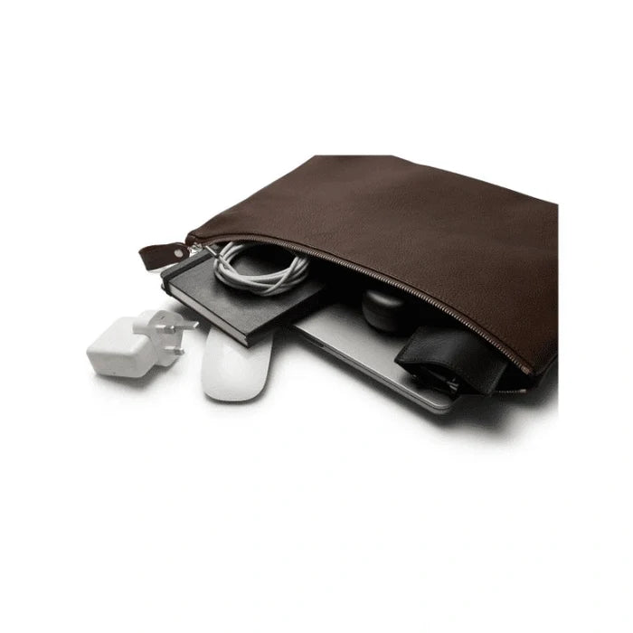 Premium zippered leather portfolio for professional work
